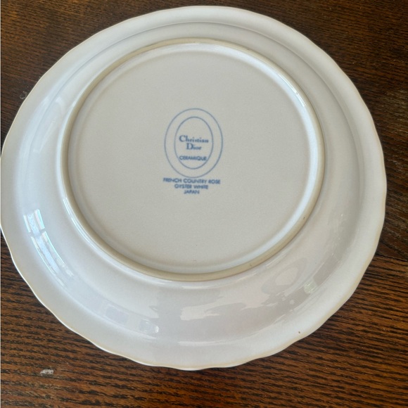 Christian Dior French Country Rose Oyster White salad plate. - Picture 5 of 8